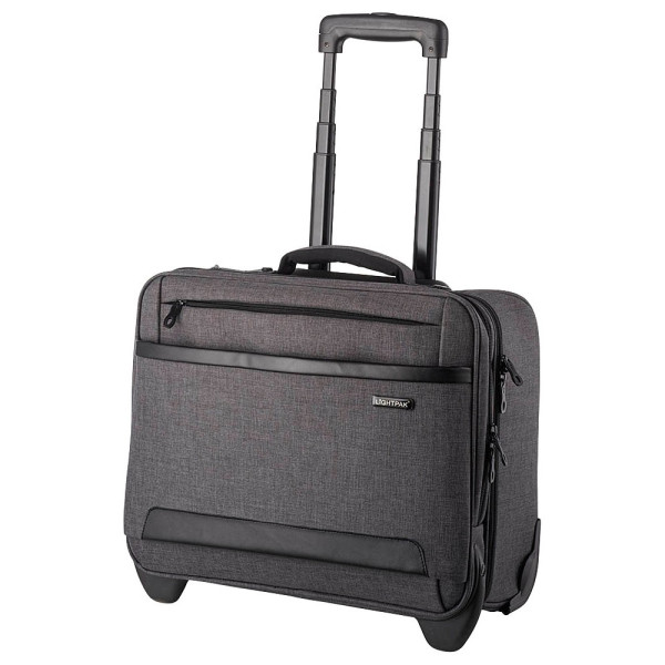 4021068461349 - LIGHTPAK Overnight-Trolley mit Tragegriff und Rollen Polyester grau