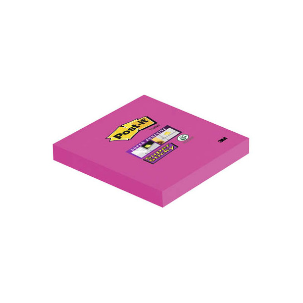 Post-it Haftnotizen 654SPI, Super Sticky, 76x76mm, powerpink, quadratisch 0051141984057 Post-it 540 Blatt
