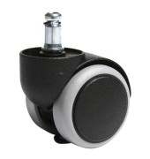 Bürostuhl-Ersatzrollen FI11 SH, Stiftlänge 20mm, StiftØ 11mm, für Hartboden, schwarz