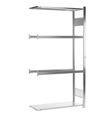 Anbau-Steckregal silber 20746-4