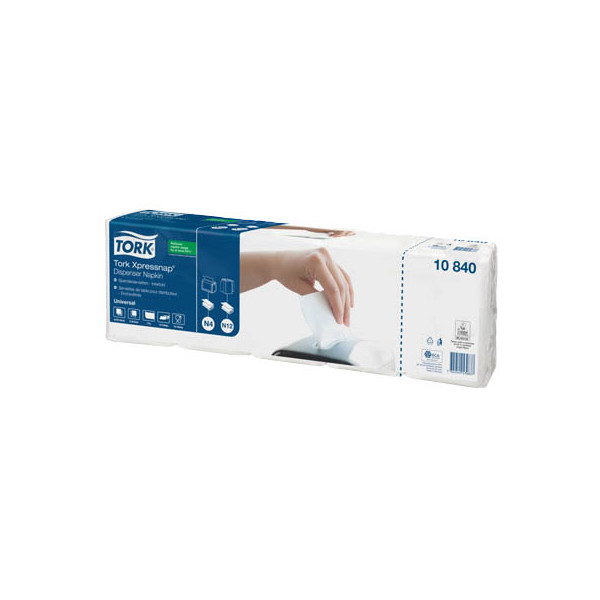 Tork Servietten Xpressnap 10840, weiß, 1-lagig, 10,65x16,5cm 7322540539837 Tork 1125 Stück