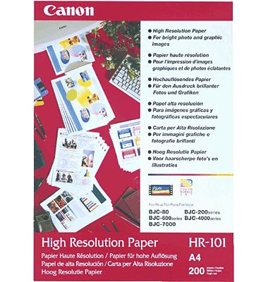 Fotopapier 1033A001 High Resolution HR-101, A4, für Inkjet, 106g weiß matt