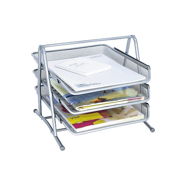 4003801792828 - - Briefablage ® office din C4 Metall Farbe silber ® office din C4 Metall Farbe silber