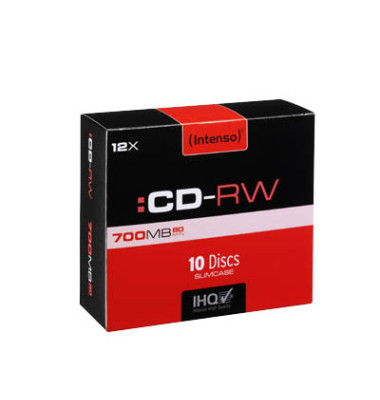 CD-Rohlinge 2801622 CD-RW, wiederbeschreibbar, 700 MB / 80min, Jewel Case 