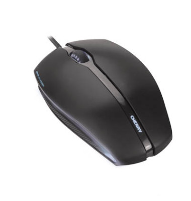 PC-Maus GENTIX Corded Optical Illuminated Mouse JM-0300, 3 Tasten, mit Kabel, USB-Kabel, optisch, schwarz