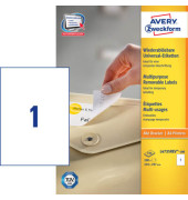 Etiketten L4735REV-100, weiß 210x297mm, rechteckig, 