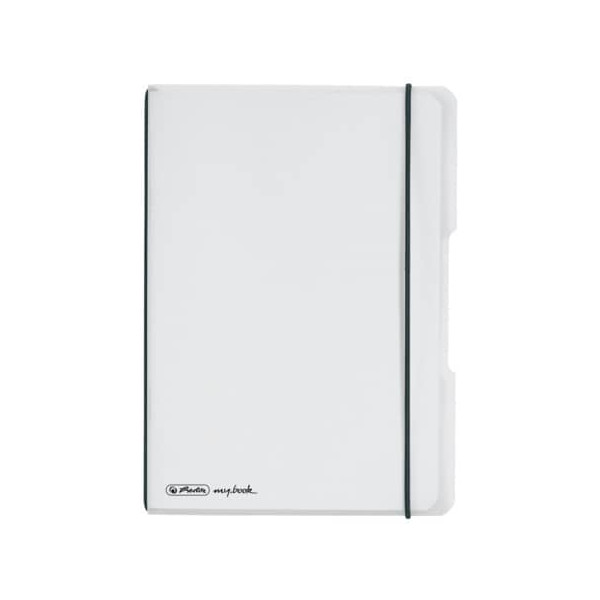 4008110493350 - Notizbuch mybook flex 11361516 transparent A5 kariert 80g 40 Blatt 80 Seiten mit Gummiband 4008110493350 Herlitz