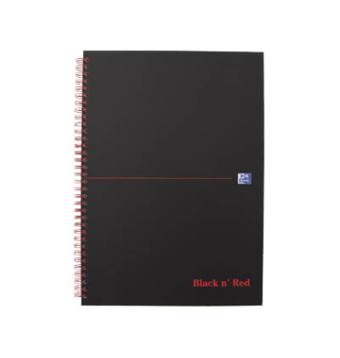 Collegeblock Black & Red 400047609, A4 kariert, 90g 70 Blatt