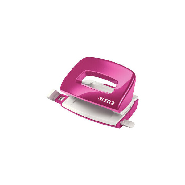 4002432101375 - Bürolocher NeXXt WOW Mini 5060-10-23 pink-metallic bis 1mm 10 Blatt mit Anschlagschiene 4002432101375 Leitz