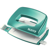 Bürolocher NeXXt WOW Mini 5060-10-51, eisblau-metallic, bis 1mm 10 Blatt, mit Anschlagschiene