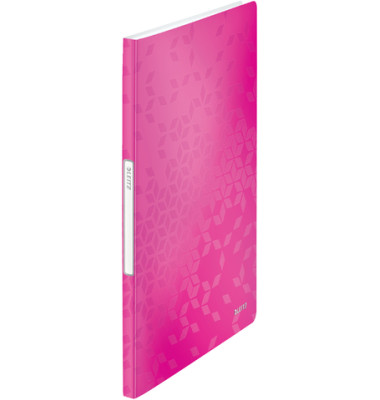 Sichtbuch WOW 4631-00-23, pink metallic, A4, mit 20 Hüllen, Polypropylen