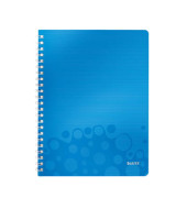 Collegeblock 4638-00-36 WOW, Muster, kariert / kariert Rand beidseitig, A4, 80g, blau, 80 Blatt