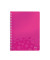 Collegeblock 4638-00-23 WOW, Muster, kariert / kariert Rand beidseitig, A4, 80g, rosa, 80 Blatt