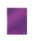 Collegeblock 4638-00-62 WOW, Muster, kariert / kariert Rand beidseitig, A4, 80g, violett, 80 Blatt