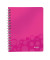 Collegeblock 4641-00-23 WOW, Muster, kariert / kariert Rand beidseitig, A5, 80g, rosa, 80 Blatt