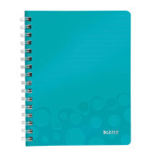 Collegeblock 4641-00-51 WOW, Muster, kariert / kariert Rand beidseitig, A5, 80g, eisblau, 80 Blatt
