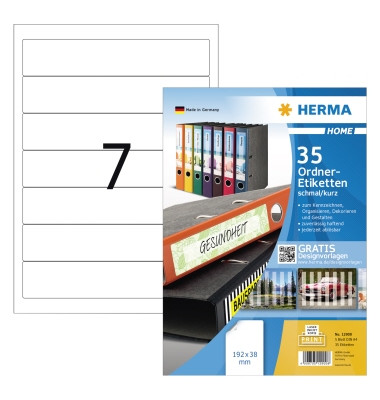 12900 ablösbar Universaletiketten 192,0x39,0 weiß