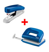 Locher-Heftgerät-Set Heftgerät/Locher Set 020-1831, blau