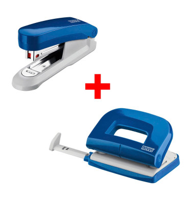 Locher-Heftger&auml;t-Set Heftger&auml;t/Locher Set 020-1831, blau