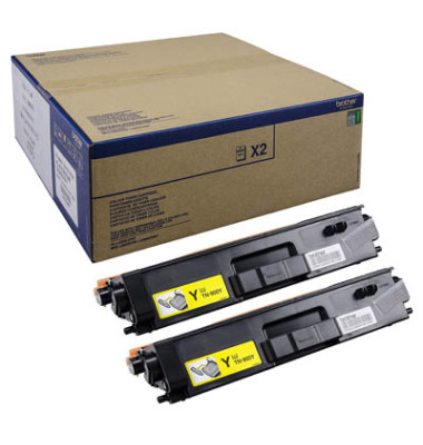 Toner TN-900YTWIN, gelb, ca. 2x 6000 Seiten