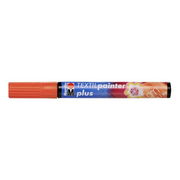 6 Stück Marabu Stoffmalstift plus 01180 003 013, orange, 3 mm 4007751343925 Marabu