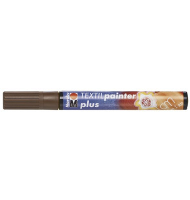 Stoffmalstift plus 01180 003 046, braun, 3 mm