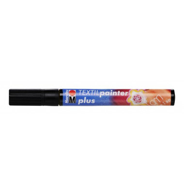 Stoffmalstift plus 01180 003 073, schwarz, 3 mm