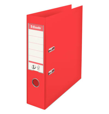 Ordner No.1 Vivida 624068, A4 75mm breit PP vollfarbig rot Ordner No.1 Vivida 624068, A4 75mm breit PP vollfarbig rot