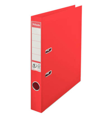 Ordner No.1 Power 624072, A4 50mm schmal PP vollfarbig rot