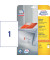 Etiketten ultragrip 6125, weiß 210x297mm, rechteckig, 