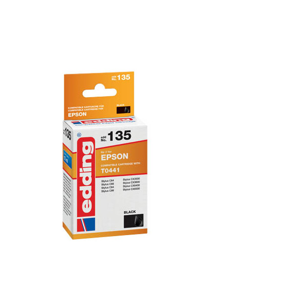 4043023601355 - Druckerpatrone 18-135 kompatibel zu Epson T0441 schwarz 4043023601355 Edding 4043023601355 - Druckerpatrone 18-135 kompatibel zu Epson T0441 schwarz 4043023601355 Edding