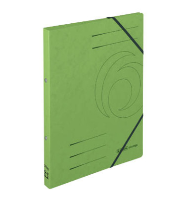 Ringbuch EasyOrga Herlitz Logo 11255445, A4 2 Ringe 14mm Ring-&Oslash; Karton gr&uuml;n