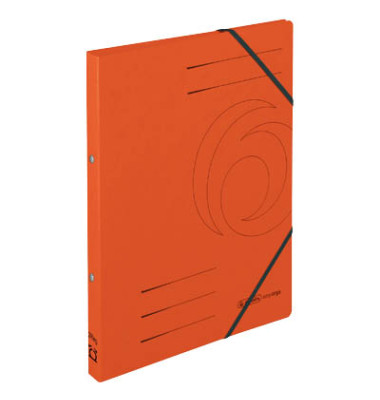 Ringbuch EasyOrga Herlitz Logo 11255478, A4 2 Ringe 14mm Ring-&Oslash; Karton orange