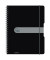 Collegeblock 11293073 easy orga to go, kariert / kariert, A4, 80g, schwarz, 80 Blatt
