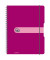 Collegeblock 11293081 easy orga to go, kariert / kariert, A4, 80g, violett, 80 Blatt