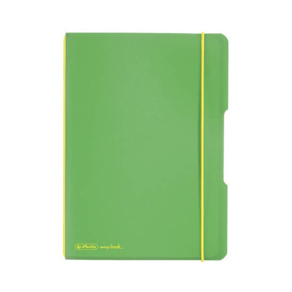 4008110493381 - Notizbuch mybook flex 11361540 hellgrün A5 kariert 80g 40 Blatt 80 Seiten mit Gummiband 4008110493381 Herlitz