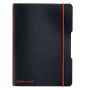 Notizbuch 11361557, my.book flex, schwarz, A5, kariert, 80g, 40 Blatt / 80 Seiten