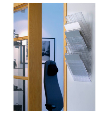 1709760400 FLEXIBOXX Prospekthalter A4 6ST transp.