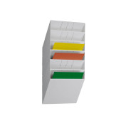 1709785010 FLEXIBOXX Prospekthalter 6ST A4quer weiß