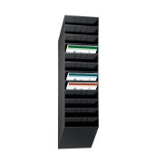 1709781060 FLEXIBOXX Prospekthalter 12ST A4q schw.
