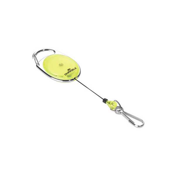 4005546806532 - DURABLE Ausweishalter JOJO STYLE mit Federhaken VE 20 Stk gelb