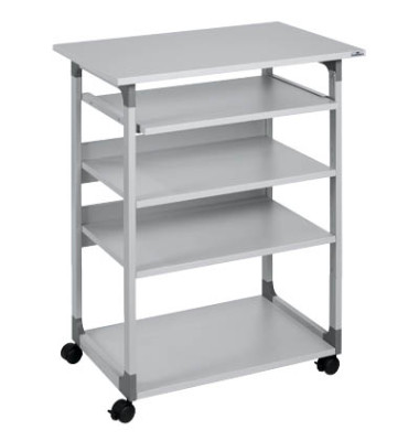 Computertisch 75 VH, manuell höhenverstellbar 95-115cm (H), 75x53,4cm (BxT), rechteckig, grau / grau Computertisch 75 VH, manuell höhenverstellbar 95-115cm (H), 75x53,4cm (BxT), rechteckig, grau / grau