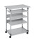 Computertisch 75 VH, manuell höhenverstellbar 95-115cm (H), 75x53,4cm (BxT), rechteckig, grau / grau