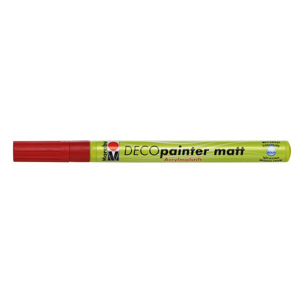 10 Stück Marabu Acrylmalstift 01220 031 125, rot, 1-2mm 4007751448873 Marabu