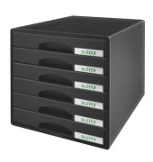 Schubladenbox Plus 5212-00-95 schwarz/schwarz 6 Schubladen geschlossen