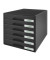 Schubladenbox Plus 5212-00-95 schwarz/schwarz 6 Schubladen geschlossen