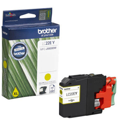 Druckerpatrone LC-22EY gelb ca 1200 Seiten