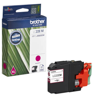 Druckerpatrone LC22EM (LC-22EM), magenta, ca. 1200 Seiten