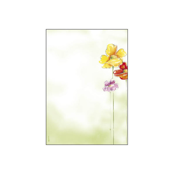4004360841170 - DP123 50BL 90g Design Papier A4 Spring Flowers 4004360841170 50 Blatt
