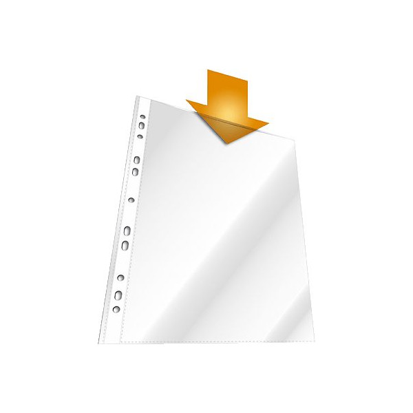 4005546205793 - Prospekthüllen 266819 dokumentenecht mit Lochrandverstärkung A4 glasklar glatt oben offen 006mm 4005546205793 100 Stück